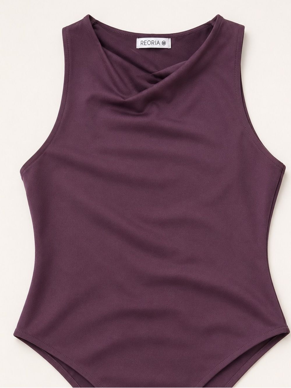 ReoRia Plum Sleeveless Bodysuit
